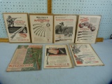 7 Winchester advertising pages from magazines