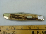 Rigid RG-17 3-blade knife, Germany, stag handle, new