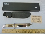 Buck USA Custom knife, Ltd. Ed. 0180/1000, stag handles