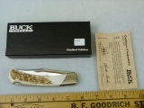 Buck USA Custom elk folding hunter knife, Ltd. Ed. 198/250