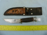 Marble's USA knife, Pat'd 1910, leather wrapped handle