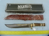 Marble's PDMA-514 bowie knife w/damascus blade