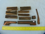 11 Winchester printing blocks - guns, tools, emblem