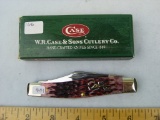 Case XX USA 6375 stockman knife, cranberry bone, NIB