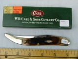 Case XX USA 610098 large toothpick knife, brown bone, NIB