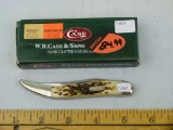 Case XX USA 610094 toothpick knife, amber bone, NIB