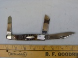 Case XX USA 6375 3-blade knife, bone handles, new