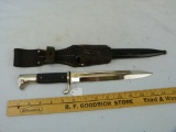 Original Eickhorn bayonet w/metal sheath & leather belt loop