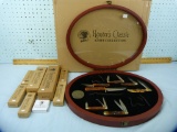 NAHC Hunter's Classic oval display w/medallion & 7 knives