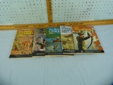 5 Doubleday soft cover books, fishing & hunting