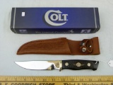Colt CT271 knife, NIB w/leather sheath, China