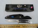 Colt CT466 knife, NIB w/canvas sheath, China