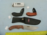 3 NRA Knives: Golden Eagle & 2 Stone River, 3x$
