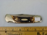 Western USA 542 lockback knife, stag handles, new