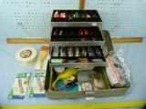 Aluminum Unco Tacklebox w/mostly saltwater lures
