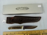 Boker Tree Brand knife, NIB w/leather sheath, Argentina