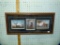 Larry Zach signed on glass - 3 miniature prints in frame