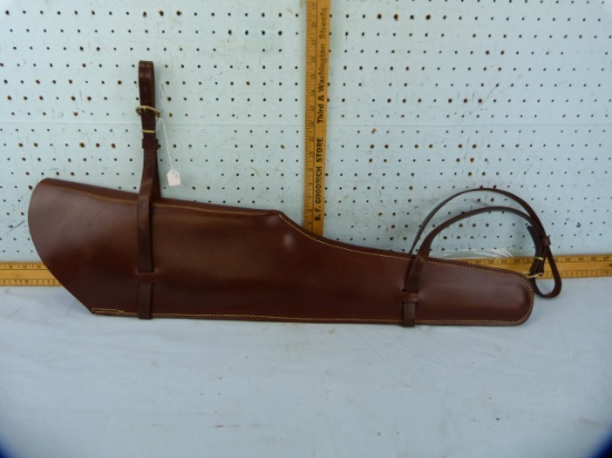 Triple K leather gun scabbard, 123-24, 33-1/4" L