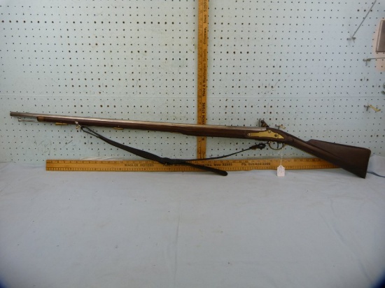 Barnett London, flint lock single shot Rifle, black powder, big bore, SN: none