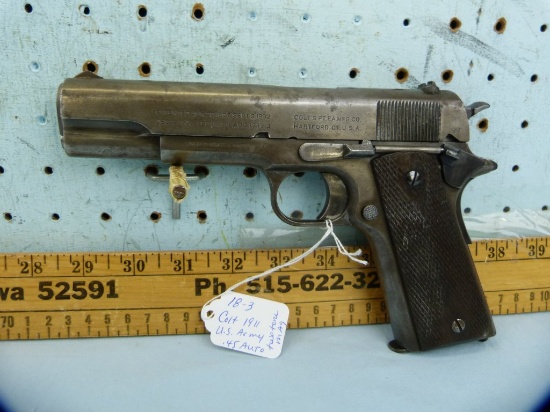 Colt 1911 US Army SA Pistol, .45 Auto, SN: 238859
