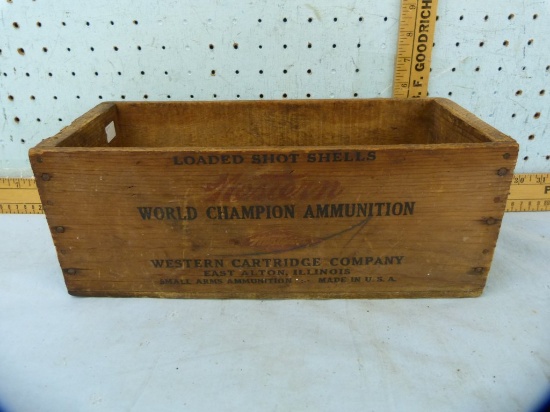 Wood ammo box: Western Super X .410, 2-1/2" 500 rd