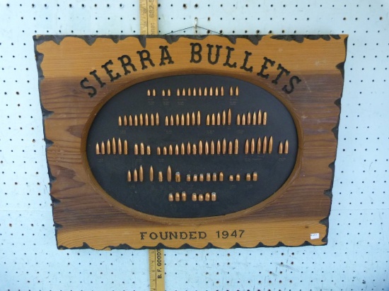 Sierra Bullet Board, .22 cal - .45 cal, 18-1/4" T x 24" W