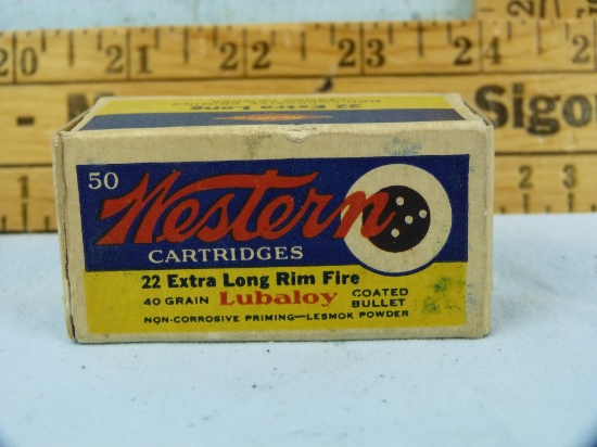 Ammo: box/50 Western Rimfire .22 Extra Long