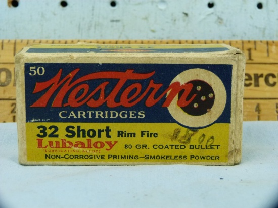 Ammo: box/50 Western .32 Short Rimfire K1243R