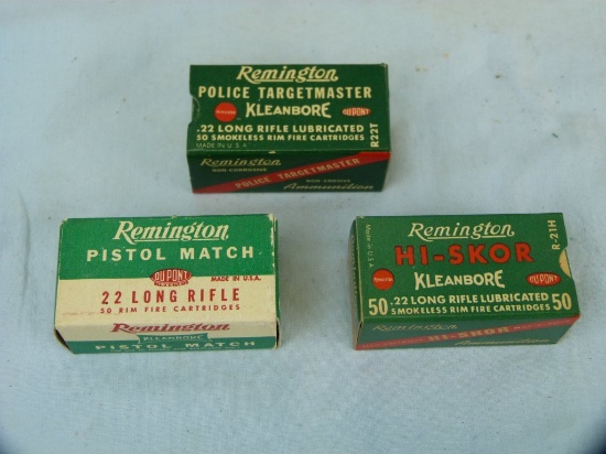 Ammo: 3 boxes/50 Remington .22 LR, 3x$