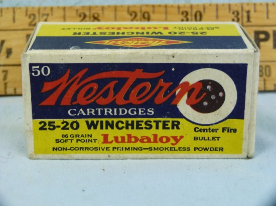 Ammo: box/50 Western .25-20 Winchester, K1306C