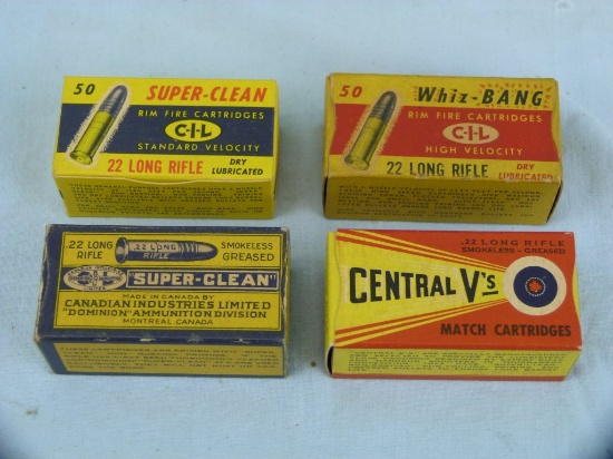 Ammo: 4 boxes/50 CIL .22 LR, 4x$