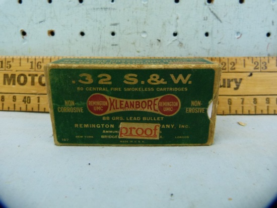 Ammo: box/50 Remington Kleanbore Proof .32 S&W