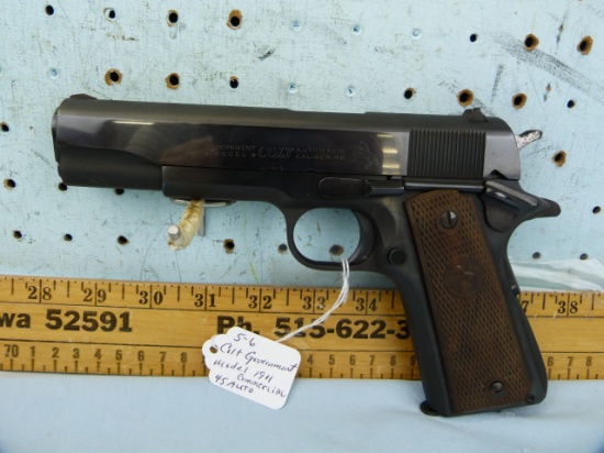 Colt Commercial Gov't Model SA Pistol, .45 Auto, SN: 335915-C