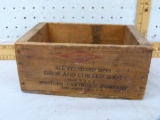 Wood ammo box: Western K1378S, Lead Air Rifle Shot