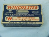 Ammo: box/50 Winchester .38 S&W Special, Non-Mercuric