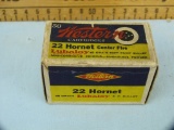 Ammo: box/50 Western .22 Hornet Centerfire