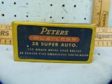 Ammo: box/50 Peters Rustless .38 Super Auto No. 3849