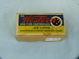 Ammo: box/50 Western .22 Long, 2-pc sealed box