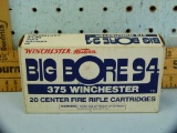 Ammo: box/20 Winchester Big Bore 94, .375 Winchester