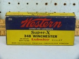 Ammo: box/20 Western SuperX .348 Winchester