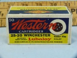 Ammo: box/50 Western .25-20 Winchester, K1306C