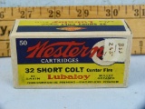 Ammo: box/50 Western .32 Short Colt Centerfire, K1323T(?)