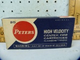 Ammo: box/20 Peters High Velocity .30 Rem, 3054