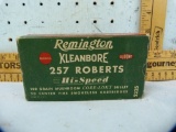 Ammo: box/20 Remington .257 Roberts, 5225