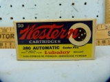 Ammo: box/50 Western .380 Automatic, 380AP