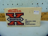 Ammo: box/20 Western SuperX 6 mm Rem, 6mmR1