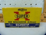 Ammo: box/20 Western SuperX .358 Win Silvertip, 3582