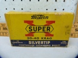 Ammo: box/20 Western SuperX .30-40 Krag Silvertip, 30403