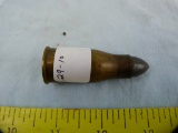 Winchester No 12 necked down rifle shell