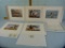 Portfolio of 5 Wildfowl signed prints with stamp(s)